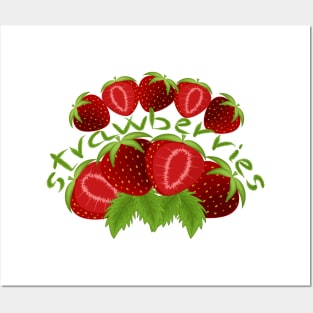 Strawberries Posters and Art